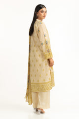UAE-3Pc Lawn Printed Suit IUSTKSD-873