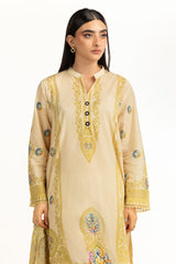 UAE-3Pc Lawn Printed Suit IUSTKSD-873