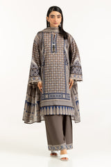 UAE-3PC Lawn Printed Suit IUSTKSD-947
