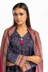 UAE-3PC Lawn Printed Suit IUSTKSD-962