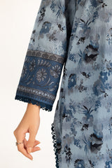 UAE-3Pc Lawn Printed Suit IUSTKSD-995