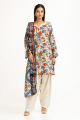 UAE-3Pc Lawn Printed Suit IUSTKSD-996