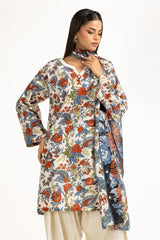 UAE-3Pc Lawn Printed Suit IUSTKSD-996