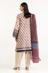 UAE-3PC Lawn Printed Suit With Embroidered IUSTKSD-1070