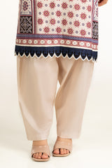 UAE-3PC Lawn Printed Suit With Embroidered IUSTKSD-1070