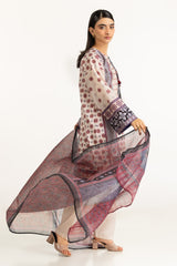 UAE-3PC Lawn Printed Suit With Embroidered IUSTKSD-1070