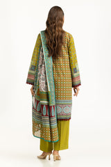 UAE-3PC Lawn Printed Suit With Embroidered IUSTKSD-1090