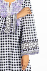 UAE-3PC Lawn Printed Suit With Embroidered IUSTKSD-545