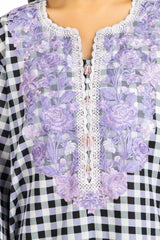 UAE-3PC Lawn Printed Suit With Embroidered IUSTKSD-545