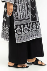 UAE-3PC Lawn Printed Suit With Embroidered IUSTKSD-551