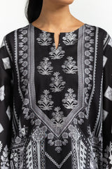 UAE-3PC Lawn Printed Suit With Embroidered IUSTKSD-551