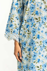 UAE-3PC Lawn Printed Suit with Embroidered IUSTKSD-634