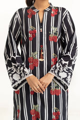 UAE-3PC Lawn Printed Suit With Embroidered IUSTKSD-736