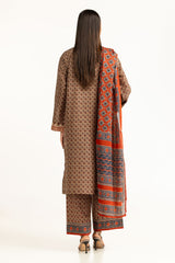 UAE-3PC Lawn Printed Suit With Embroidered IUSTKSD-930