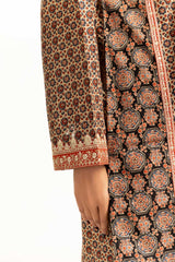UAE-3PC Lawn Printed Suit With Embroidered IUSTKSD-930