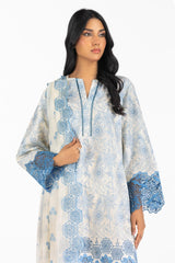 UAE-3PC Lawn Schiffli Embroidered Suit IUSTKSD-597