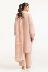 UAE-3PC Lawn Schiffli Embroidered Suit IUSTKSD-764