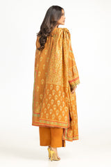 UAE-3PC Paper Cotton Gold And Lacquer Printed Hand Embellished Suit IUSTKSD-800