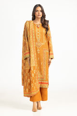 UAE-3PC Paper Cotton Gold And Lacquer Printed Hand Embellished Suit IUSTKSD-800