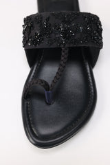 UAE-Women Black kolhapuri IFS-KLP25-001