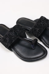 UAE-Women Black kolhapuri IFS-KLP25-001