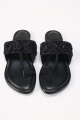 UAE-Women Black kolhapuri IFS-KLP25-001