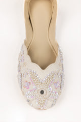 UAE-Women Off White khussa IFS-KHS25-006
