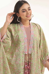 UAE -Unstitched Gold Printed Lawn Shirt SL-42034 B