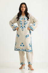 UAE-Acrylic Embroidered Shirt Trouser