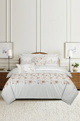 UAE-Afterglow T-400 Embroidered Quilt Cover Set