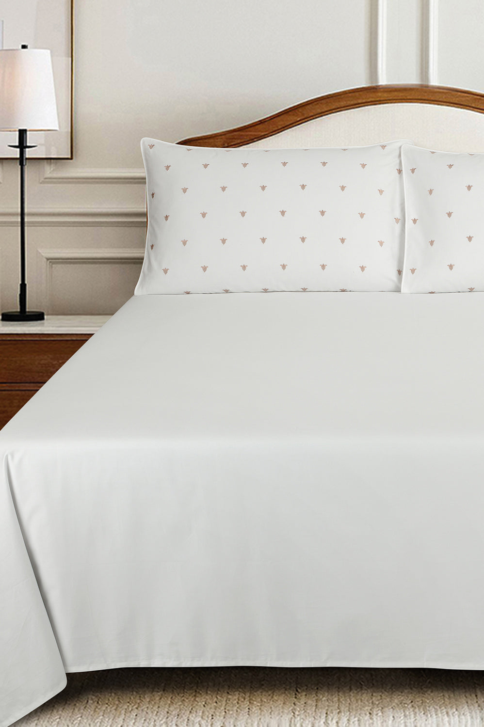 UAE-Afterglow T-400 Embroidered Bed Sheet Set