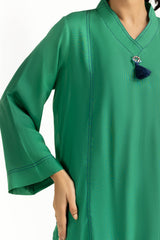 UAE-Arabic Linen Embroidered Co-Ord Set IUSTTS-1191