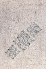 UAE-Ash Lilac Embroidered Towel