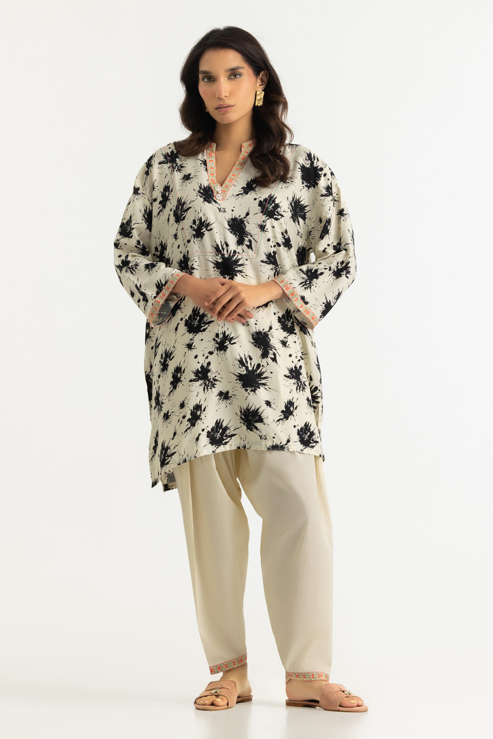 UAE-Blended Embroidered Co-Ord Set