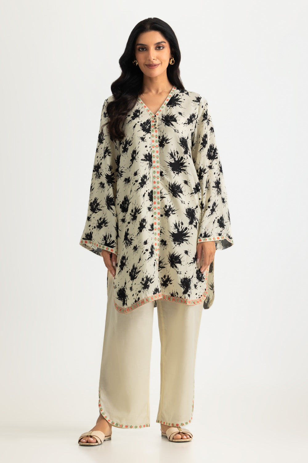 UAE-Blended Embroidered Co-Ord Set