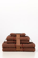 UAE-Brunette Combed Towel 6pcs Set