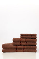 UAE-Brunette Combed Towel 6pcs Set