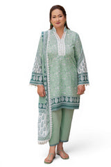 UAE-3 Piece Printed Suit