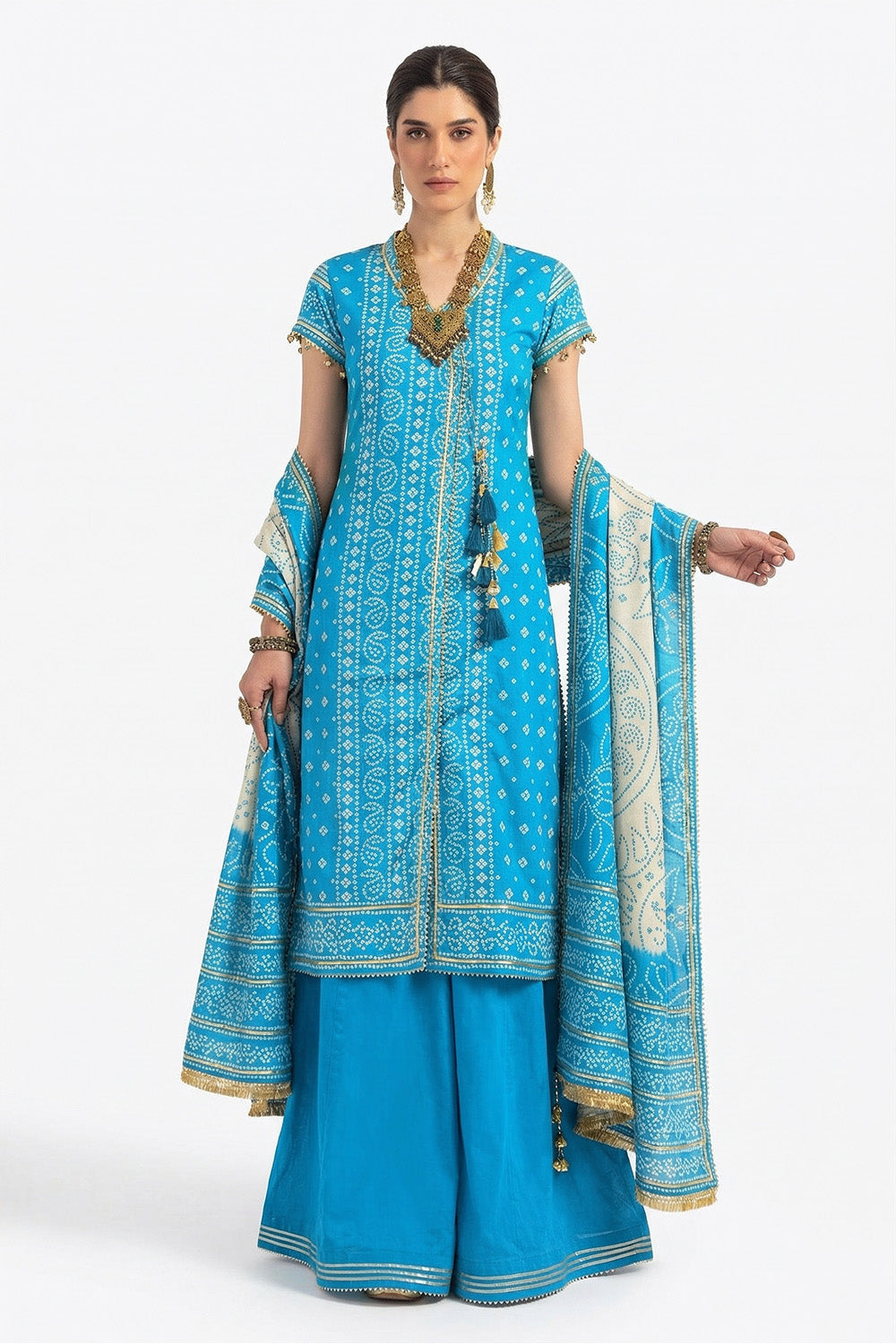 UAE-3 Piece Printed Lawn Suit CL-62134 B