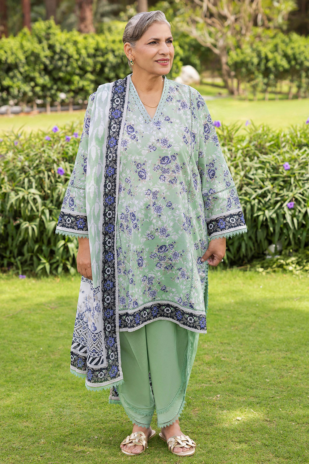 UAE-3 Piece Printed Suit