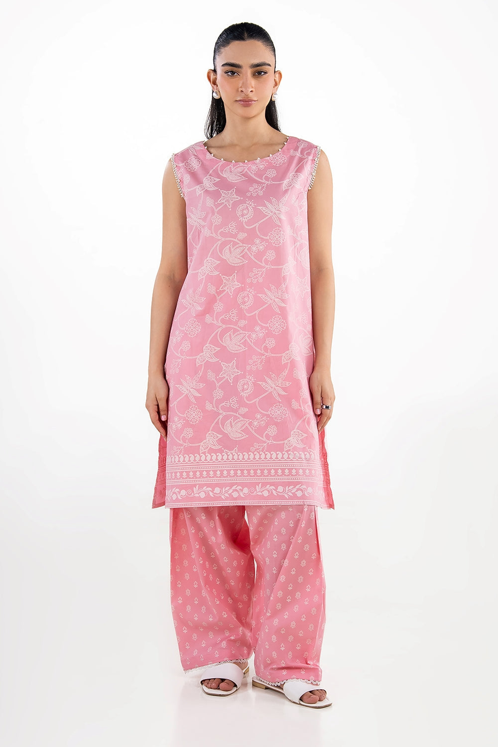 UAE-Cambric Block Printed Co-Ord Set IPST-77205