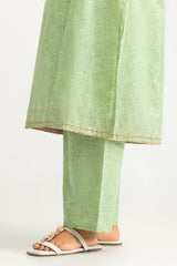 UAE- Cambric Block Printed Co-Ord Set With Waistcoat