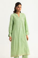 UAE- Cambric Block Printed Co-Ord Set With Waistcoat