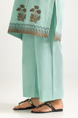UAE-Cambric Block Printed Shirt And Dyed Trouser