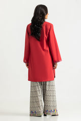 UAE-Cambric Dyed Shirt And Printed Trouser