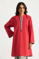 UAE-Cambric Dyed Shirt And Printed Trouser