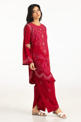UAE-Cambric Embroidered Co-Ord Set