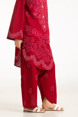 UAE-Cambric Embroidered Co-Ord Set