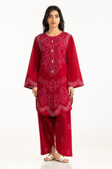 UAE-Cambric Embroidered Co-Ord Set
