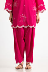 UAE- Cambric Embroidered Co-Ord Set